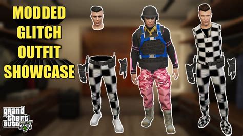 Players can choose to customise their character's appearance from thousands of items, which are split up into categories: Tops, Pants, Shoes, Hats, Accessories, Glasses, and <b>Outfits</b>. . Gta outfit glitches